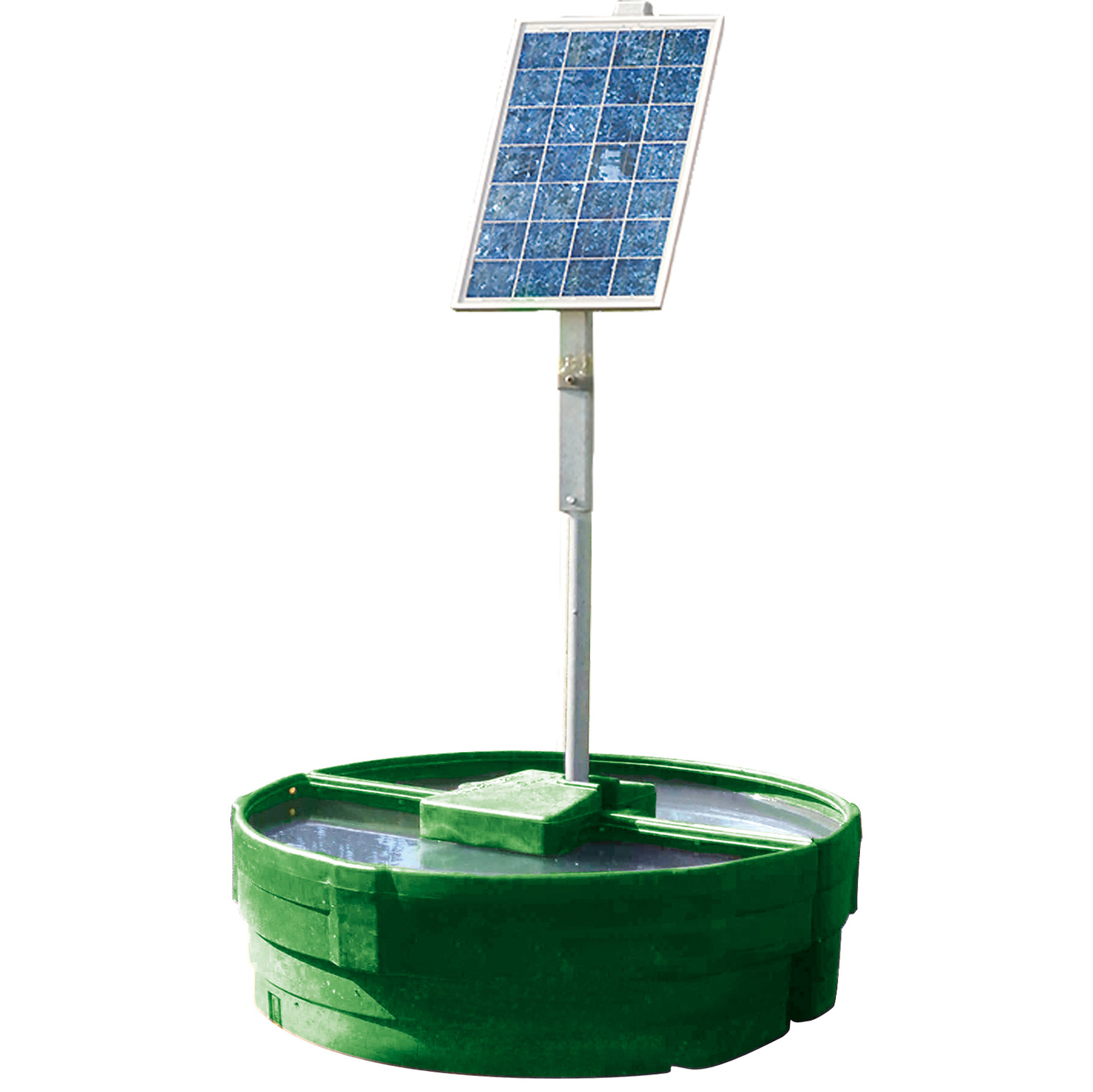Autonome Tränken 900 L. auf Solarenergie mit Batterien.