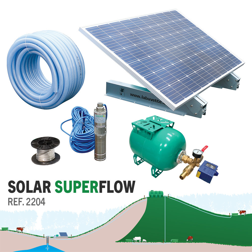 Hochleistungs-Solarpumpenset SOLAR SUPERFLOW 1200 L/h
