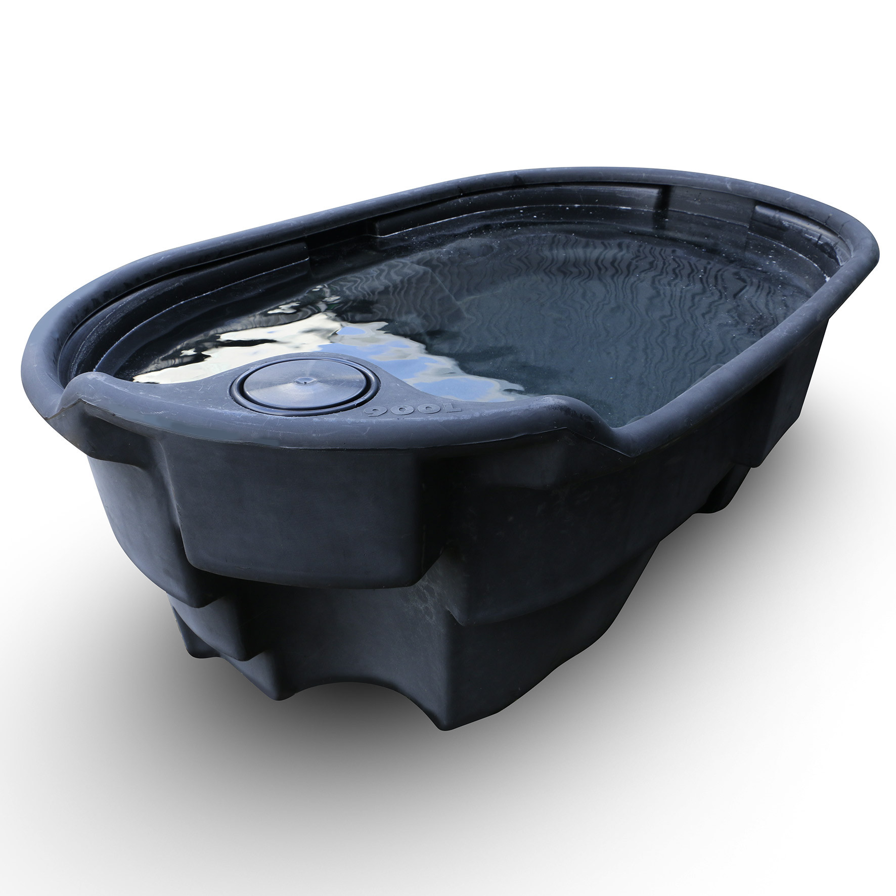 Oval-shaped water trough interbac pâture bac abreuvoir